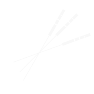 White stylised acupuncture needle lines on a transparent background
