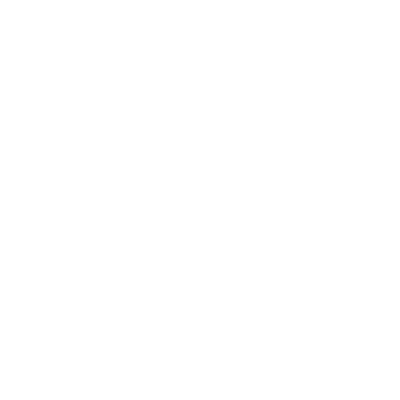 White mortar and pestle icon on a transparent background